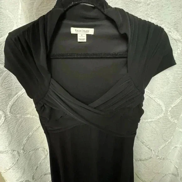 White House Black Market Dress Size 4 Structured Cinched Little Black dress - Picture 11 of 14